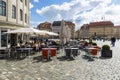 Square Neumarkt and street cafes in the old town. Royalty Free Stock Photo