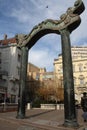 The square newlyweds is the square in Novi Sad. Royalty Free Stock Photo