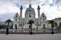 Nice church and city Vienna, Austria, Europe Royalty Free Stock Photo