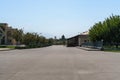 Armenia, Echmiadzin, September 2021. View of the courtyard and the park of the monastery.