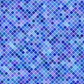 Square pattern background - geometric vector graphic from diagonal squares in blue tones Royalty Free Stock Photo