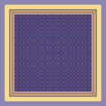 Square pattern with grid ornament. Elegant print for napkin, handkerchief, doily