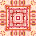 Square pattern mandala bandana geometric ornament decor