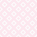 Square pattern. Vintage pink seamless simple vector background. Royalty Free Stock Photo
