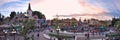 PARIS, FRANCE, July 19, 2010: Square with people in front of the main entrance to the Disneyland Paris. Royalty Free Stock Photo