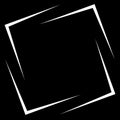 Square photo, picture frame, picture border. Conceptual crosshair, viewfinder square