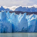 Grey Glacier Square, Patagonia, Chile Royalty Free Stock Photo