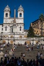 Square Piazza di Spagna, Fountain Fontana della Barcaccia in Rome