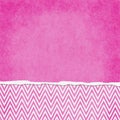 Square Pink and White Zigzag Chevron Torn Grunge Textured Background