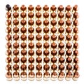 Square of pistol bullets Royalty Free Stock Photo