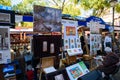 The square of Place du Tertre in Montmartre, famous for artists, painters