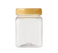 Square plastic jar