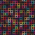 Seamless vector background. Abstract geometric pattern with small squares. Royalty Free Stock Photo