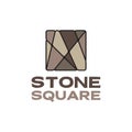Square polygon stone wood colorful logo design vector graphic symbol icon sign illustration creative idea Royalty Free Stock Photo