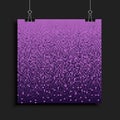 Square poster made pink sequins or glitters Royalty Free Stock Photo
