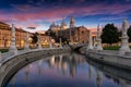 The square of Prato della Valle in Padova, Italy Royalty Free Stock Photo