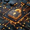 Square presentation of a secure data encryption feature in automated migration software
