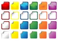 Square promo stickers Royalty Free Stock Photo