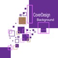Purple Pink and White Square Rectangle Background Design Royalty Free Stock Photo