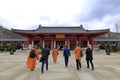 Square of putuoshan buddha college, adobe rgb Royalty Free Stock Photo