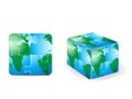 Square puzzle earth