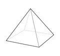 Square Pyramid Shape Composition