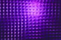 Square pyramidal purple stripped pattern texture illuminated neon plastic glow