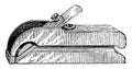 Square Rabbet Plane vintage illustration Royalty Free Stock Photo