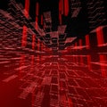 Square red matrix background Royalty Free Stock Photo