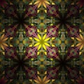 square refract tile glass kaleidoscope glow fractal glowing symmetrical pattern