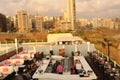 The Square Restaurant on top of Hotel MÃÂ¶venpick in Beirut Royalty Free Stock Photo