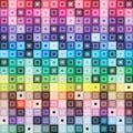 Square retro pattern colorful abstract background seamless consistency in colors and gradation in the depth Royalty Free Stock Photo