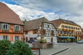 Square in Ribeauville, Alsace, France