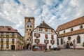 Square in Ribeauville, Alsace, France