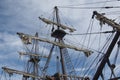 Square rigged Spanish Galleon Royalty Free Stock Photo