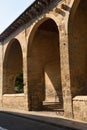 Square and Romanesque church of Satiago, Carrion de los Condes, Palencia province Royalty Free Stock Photo