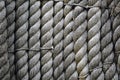 Square rope weave texture. Rope weave background.