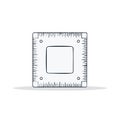 Square Ruler With Measurement Markings Precision Tool Illustration Royalty Free Stock Photo