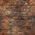 A Square Rustic Brick Wall Pattern Tile Royalty Free Stock Photo