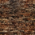 A Square Rustic Brick Wall Pattern Tile Royalty Free Stock Photo