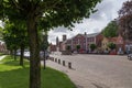 The square of Saint Catharinae, Ribe, Denmark Royalty Free Stock Photo
