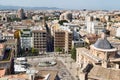 Square of Saint Mary's and fountain Rio Turia. View on the city from Belltower.