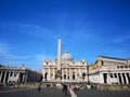 Saint Pedro square in Vatican, Italie Royalty Free Stock Photo