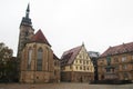 Square of Schiller in Stuttgart, Germany Royalty Free Stock Photo