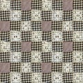 Square seamless texture of handmade patchwork cover