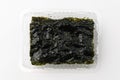 Square seaweed on white background
