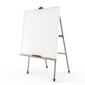 blank whiteboard isolated on a white background Royalty Free Stock Photo