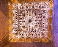 Square Shaped Ceiling Sala de los Reyes Alhambra Granada Spain Royalty Free Stock Photo