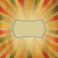 Square Shaped Sunburst Royalty Free Stock Photo