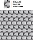 Square Silver Pattern Royalty Free Stock Photo